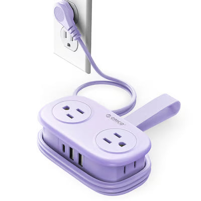 4FT Travel Power Strip with 4 AC Outlets