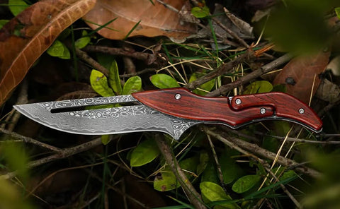 Damascus Steel Folding Knife🔪