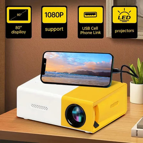 Portable Smart 1080P Movie Projector